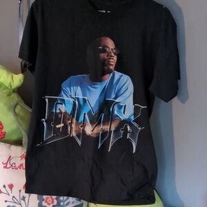 Black Graphic T-Shirt with DMX Design